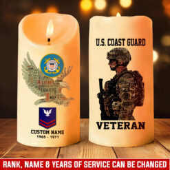 US Coast Guard, Life And Pride - LED Candle