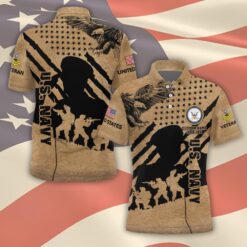 US Navy, By Sea, Air and Land - Polo Shirt