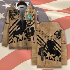 US Coast Guard, E 5 Gold - Zip Hoodie