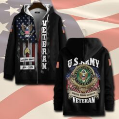 US Army, Life And Pride - Zip Hoodie