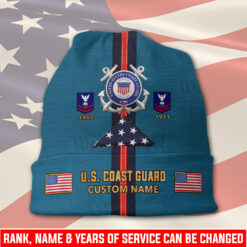 US Coast Guard, Born Ready - Full-Printed Beanie Hat