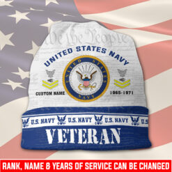 US Navy, Anchors Aweigh - Full-Printed Beanie Hat