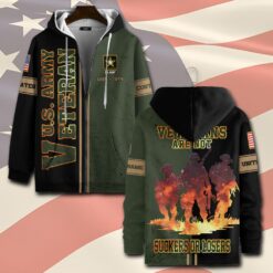 US Army, E 8 Army Master Sergeant - Zip Hoodie