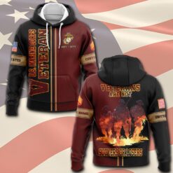 US Marine Corps, American By Birth, Veteran By Choice - Hoodie
