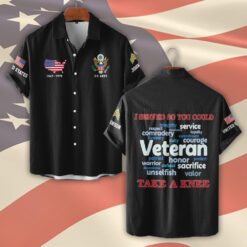 US Army, Land Of The Free, Because Of The Brave - Short Sleeve Button Shirt