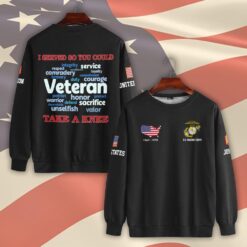 US Marine Corps, Honor, Duty, Service - Sweatshirt