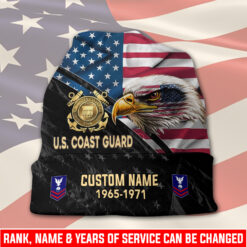 US Coast Guard, Defender of Freedom - Full-Printed Beanie Hat