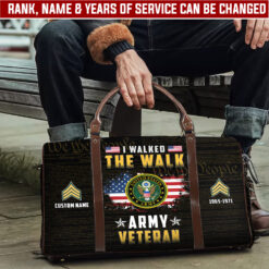 US Army, E 8 Army Master Sergeant - Travel Bag - Size L: 20.4 x 9.4 x 10.2 inches