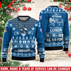 US Air Force , Remember - Honor - Respect - Knitted Sweater