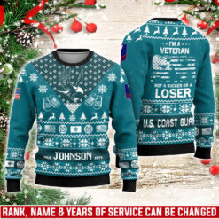 US Coast Guard, E 4 Red - Knitted Sweater