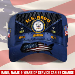 US Navy, E 7 Gold - Military Cap