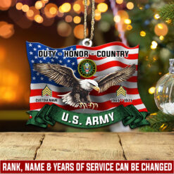 US Army, Life And Pride - Wooden Ornament Pack 2