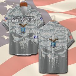 US Air Force , Honor, Duty, Service - Short Sleeve Button Shirt