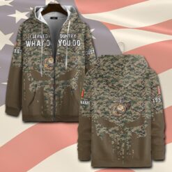 US Marine Corps, Lest We Forget - Zip Hoodie