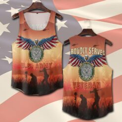 US Army, Proud Veteran - Tank-Top
