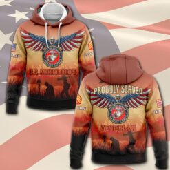 US Marine Corps, Freedom Over Fear - Hoodie