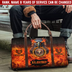 US Air Force, E 8 Air Force First Sergeant - Travel Bag - Size L: 20.4 x 9.4 x 10.2 inches