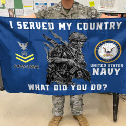 US Navy Flying Flag - THFCustom24110201 - 3×5 Feet(90×150 Cm)