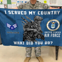 US Air Force Flying Flag - THFCustom24110501 - 3×5 Feet(90×150 Cm)