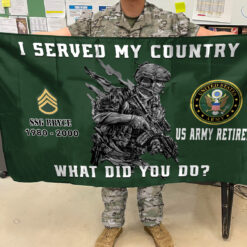 US Army Flying Flag - THFCustom24110504 - 3×5 Feet(90×150 Cm)