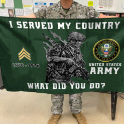 US Army Flying Flag - THFCustom24111101 - 3×5 Feet(90×150 Cm)