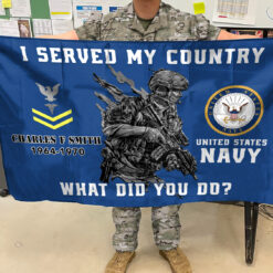 US Navy Flying Flag - THFCustom24111402 - 3×5 Feet(90×150 Cm)