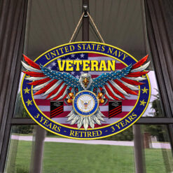 US Navy - 2 Layers Wooden Sign 8x8in - THWSCustom24112103