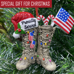 Veteran Boots Ornament