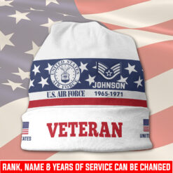 US Air Force , Land Of The Free, Because Of The Brave - Full-Printed Beanie Hat