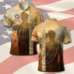 US Marine Corps, Honor, Duty, Service - Polo Shirt
