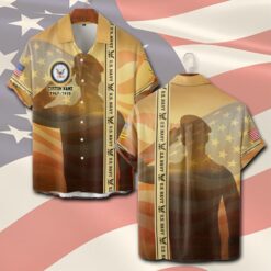 US Navy, Proud To Have Served - Short Sleeve Button Shirt