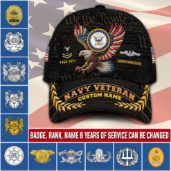 Navy Badge, Proud To Have Served - Classic Cap