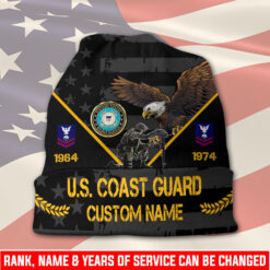 US Coast Guard, E 9 Gold - Full-Printed Beanie Hat
