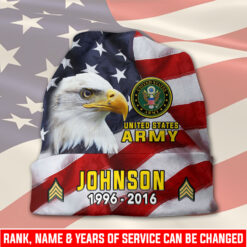 US Army, American By Birth, Veteran By Choice - Full-Printed Beanie Hat