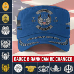 Navy Badge, Always Remember, Never Forget - Military Cap