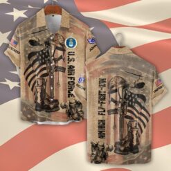 US Air Force , No One Gets Left Behind - Short Sleeve Button Shirt