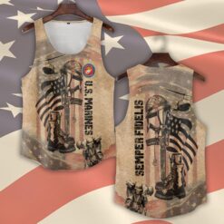 US Marine Corps, Honoring All Who Served - Tank-Top