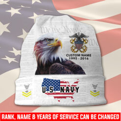 US Navy, E 7 Gold - Full-Printed Beanie Hat