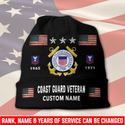 US Coast Guard, Life And Pride - Full-Printed Beanie Hat