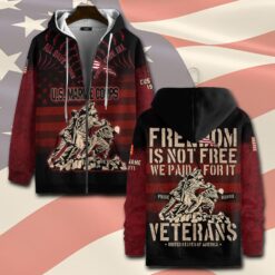 US Marine Corps, No One Fights Alone - Zip Hoodie