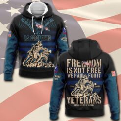 US Coast Guard, E 3 Blue - Hoodie