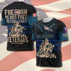 US Coast Guard, Proud Veteran - T-Shirt