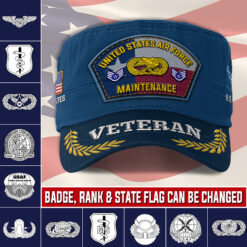 Air Force Badge, E 2 Air Force Airman - Military Cap