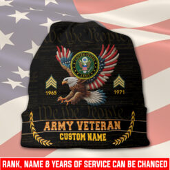 US Army, American By Birth, Veteran By Choice - Full-Printed Beanie Hat