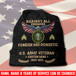 US Army, Lest We Forget - Full-Printed Beanie Hat