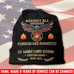 US Marine Corps, O 3 Marines Captain - Full-Printed Beanie Hat