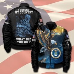 US Air Force , No One Fights Alone - Bomber Jacket