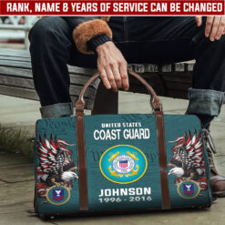 US Coast Guard, Duty, Honor, Country - Travel Bag - Size L: 20.4 x 9.4 x 10.2 inches