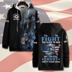 US Air Force , Remember - Honor - Respect - Zip Hoodie