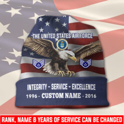 US Air Force , Duty, Honor, Country - Full-Printed Beanie Hat